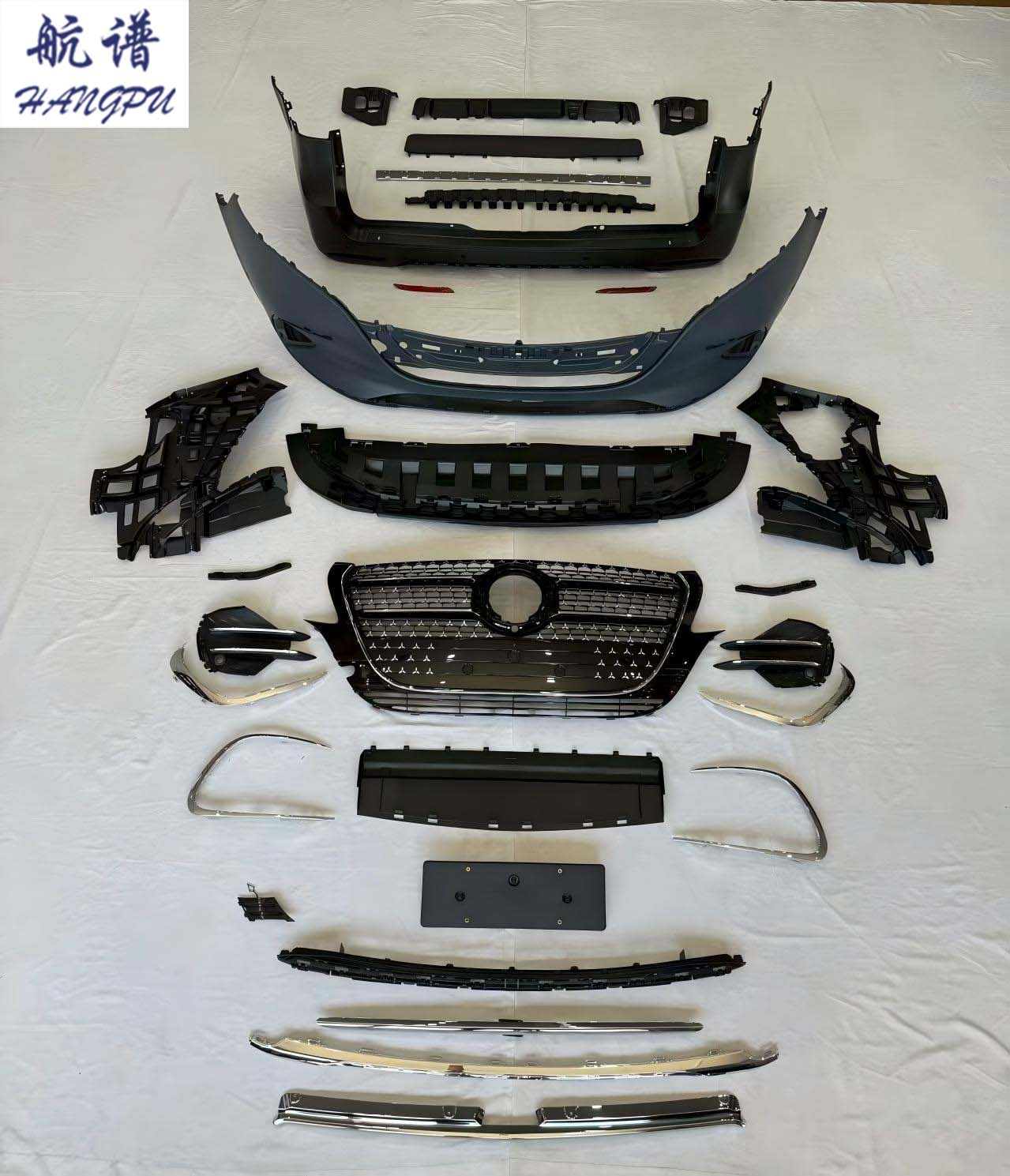 威霆改25款V300AMG套件 前杠25款V300AMG（银饰条）后杠V260AMG/巴博斯